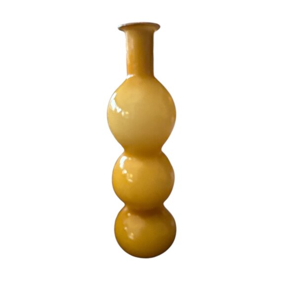MCM Murano Empoli Hand Blown Italian Glass Made in Italy Bubble Gurgle Bottle